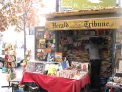 Used book kiosk in Lisbon’s Chiado district