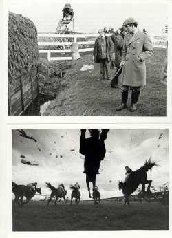 “Becher’s Brook . . . being inspected by Prince Charles before the race.” Grand National, 3/31/1980