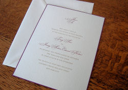 An elegant wedding invitation